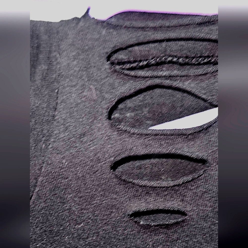 BD Beautifully Broken slash shoulder Shirt - Picture 3 of 5